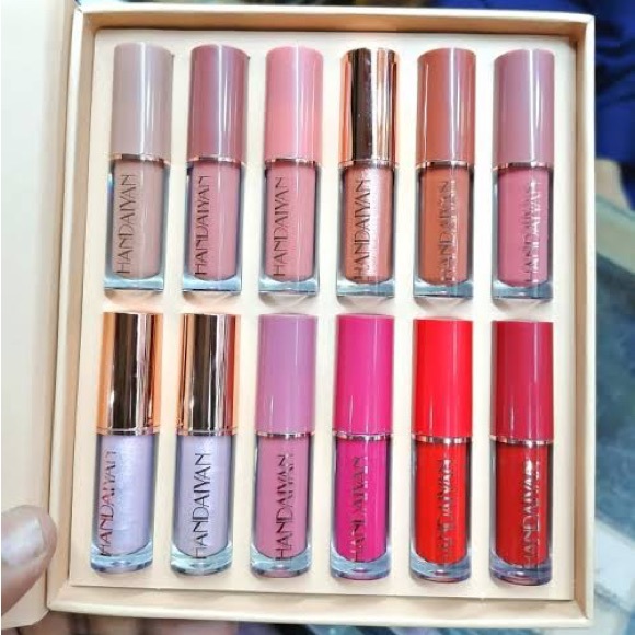 HANDAIYAN 12 Colors Liquid Lipstick Set Matte Lip Gloss, Velvet Lip Gloss - Picture 8 of 9